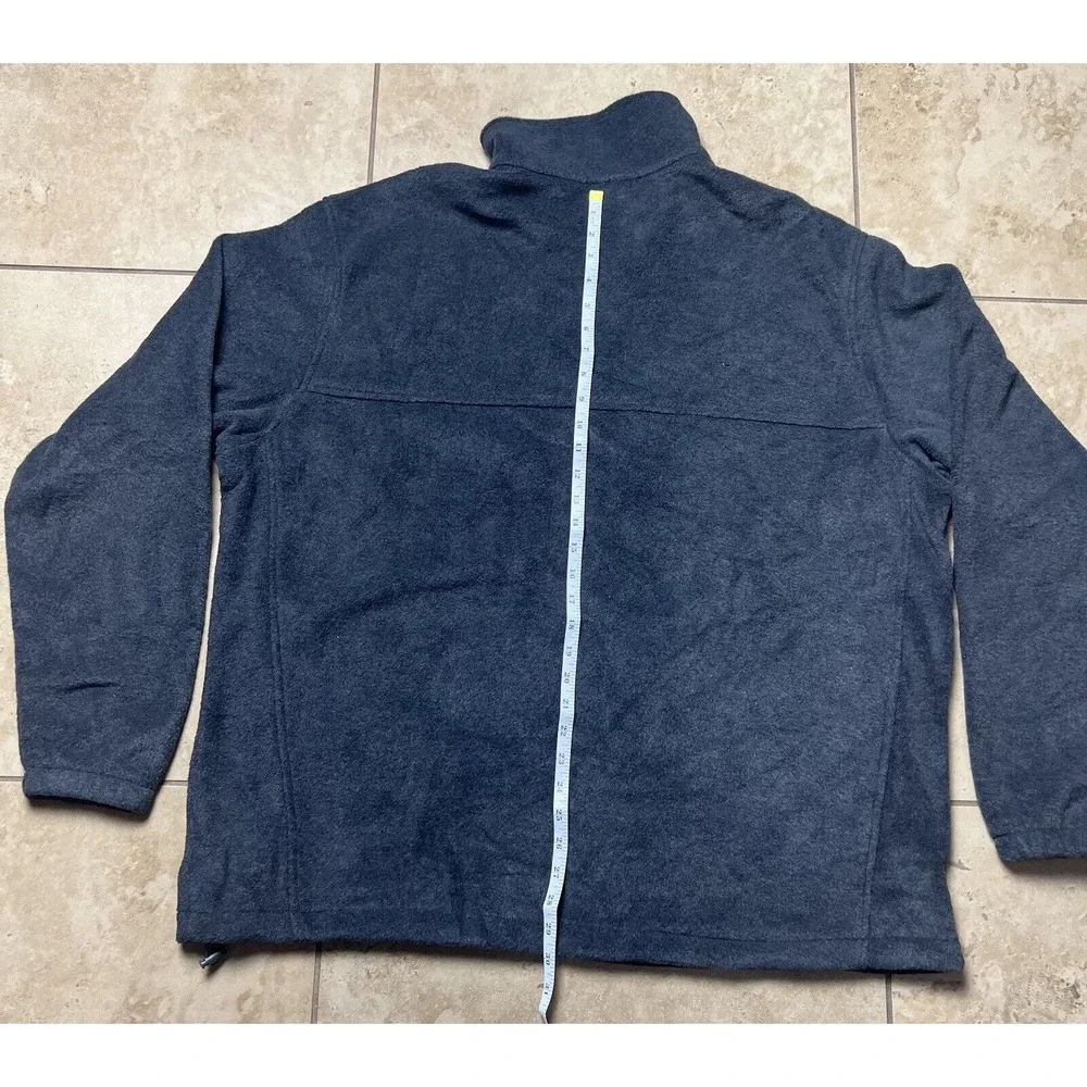Columbia Sportswear Gray Fleece Pockets Full Zip Jacket Adult Regular Size XXL - Picture 4 of 11